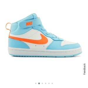 Nike Sky Blue and Orange High-Tops